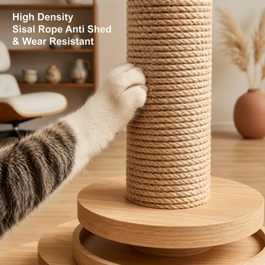 Multi-Level Sisal Cat Scratching Activity Tower
