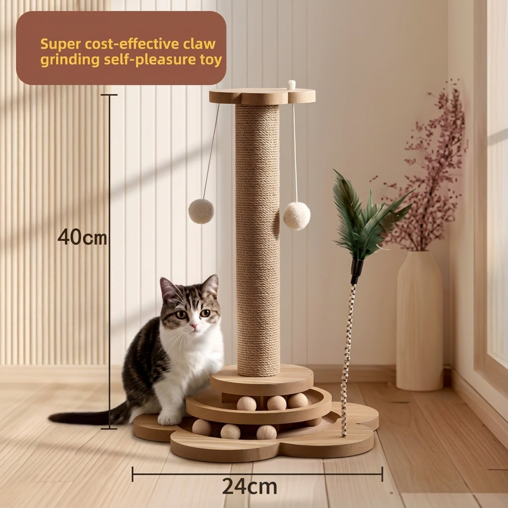 Multi-Level Sisal Cat Scratching Activity Tower