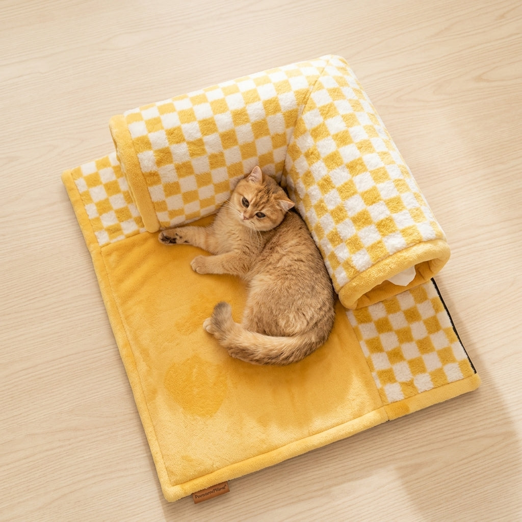 Cat Tunnel Bed Warm Nest Removable Washable Pet Bed
