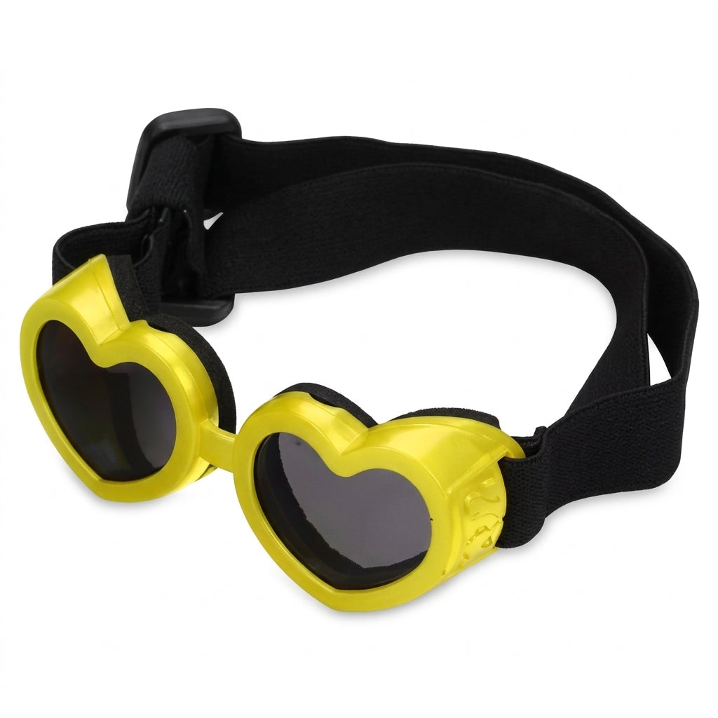 Pet Dog Sunglasses UV Protection Goggles, Windproof Sun Protection Glasses with Adjustable Strap, Small Dog Eye Wear Accessories