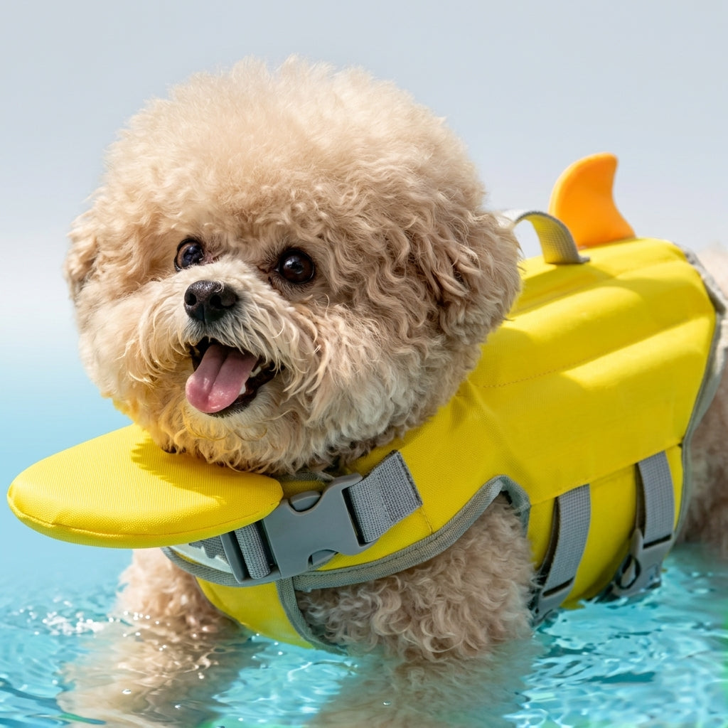 For Puppy Small Medium Pet Pool Outdoor Life Jacket for Dogs with Rescue Handle Waterproof Dog Swimming Vest Floating Jacket