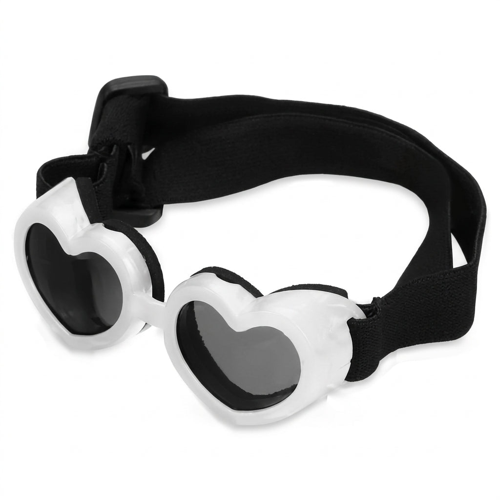 Pet Dog Sunglasses UV Protection Goggles, Windproof Sun Protection Glasses with Adjustable Strap, Small Dog Eye Wear Accessories