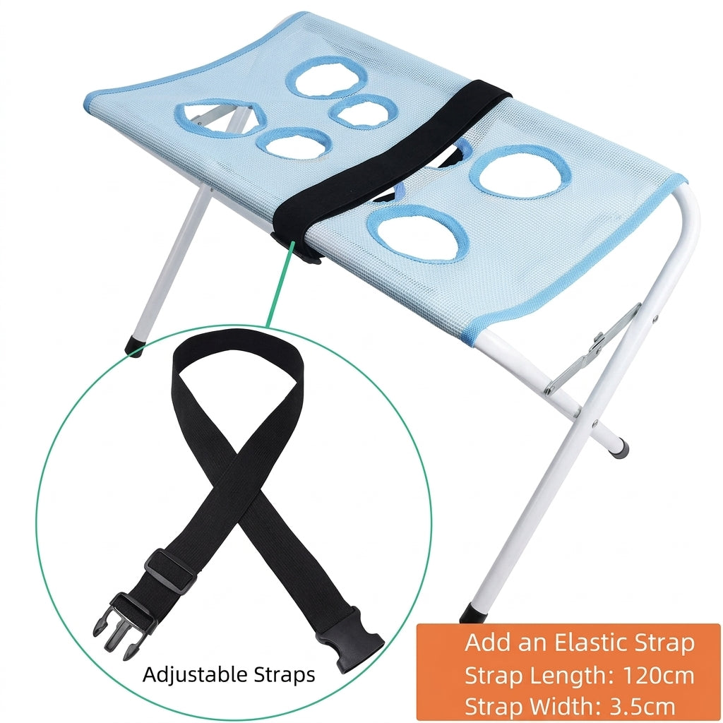 Foldable pet bathing stand, for nail trimming, anti-scratch and anti-bite grooming hammock, cat and dog bathing hammock