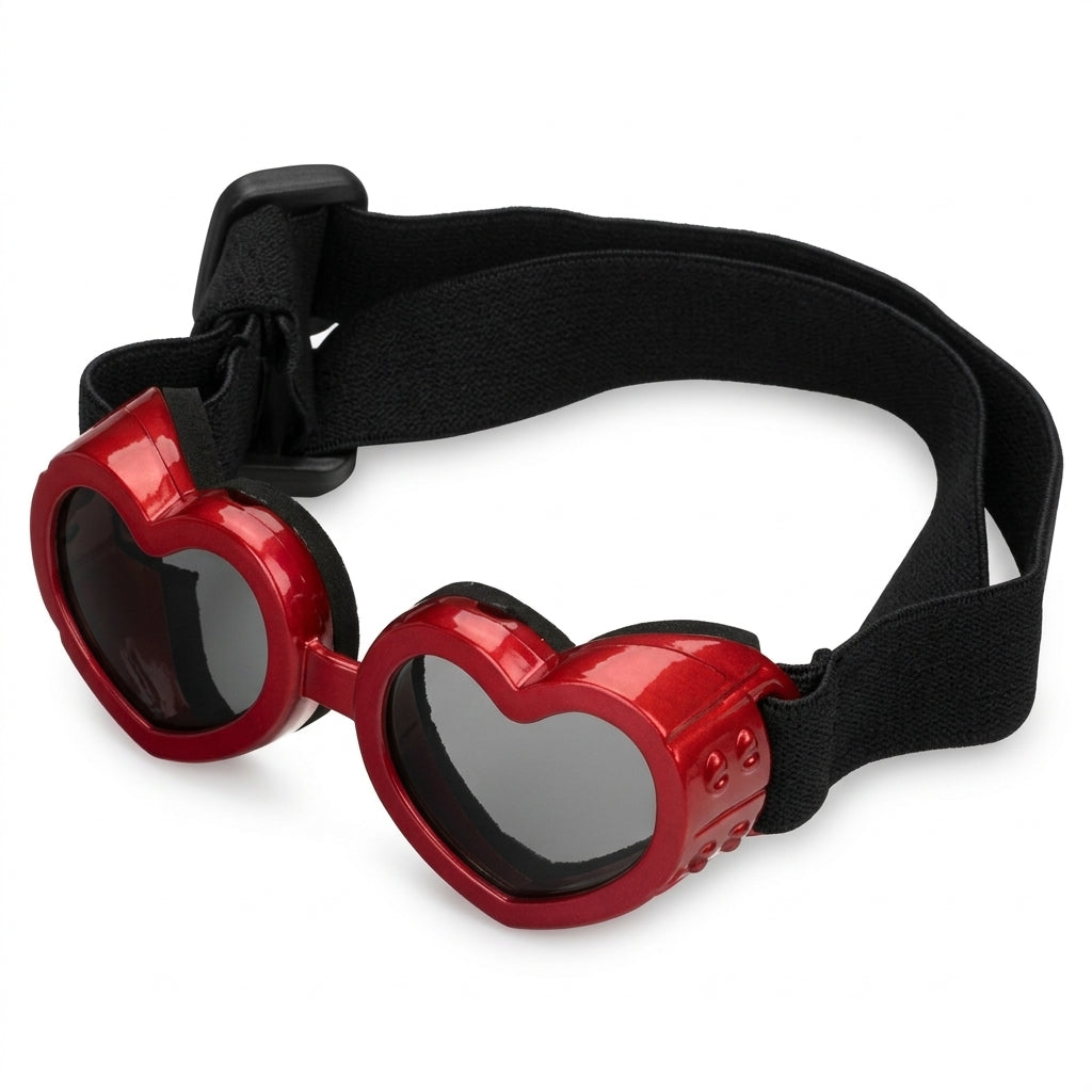 Pet Dog Sunglasses UV Protection Goggles, Windproof Sun Protection Glasses with Adjustable Strap, Small Dog Eye Wear Accessories