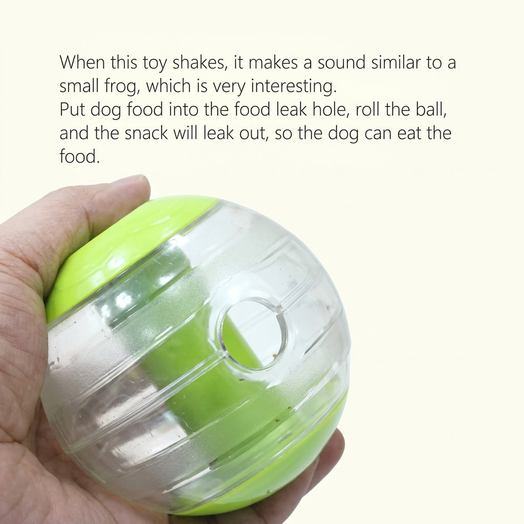 CAITEC Dog Toys Squeaking Foraging Ball Hard Ball Durable Foraging Toys