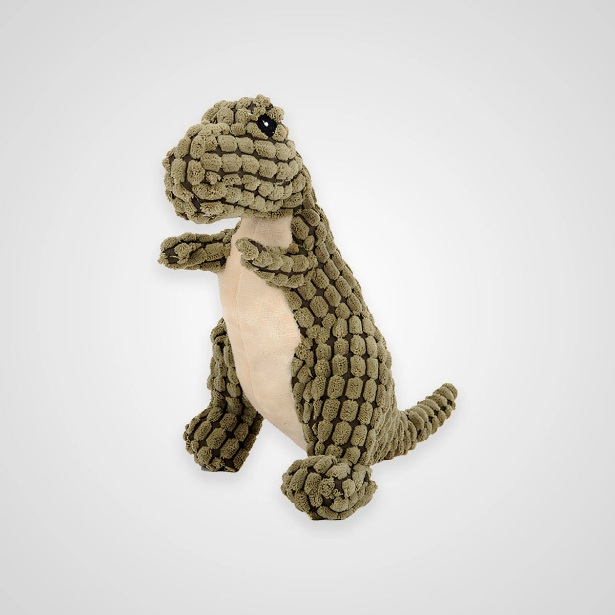 Plush Dinosaur Dog Toy with Squeaker